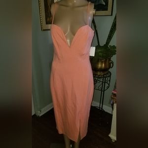 Charlotte Russe Peach Strappy Dress NEW